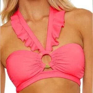Soluna Swim Buckle Up - Women's Shirred Bandeau Bikini Top, Adjustable, Tie Back